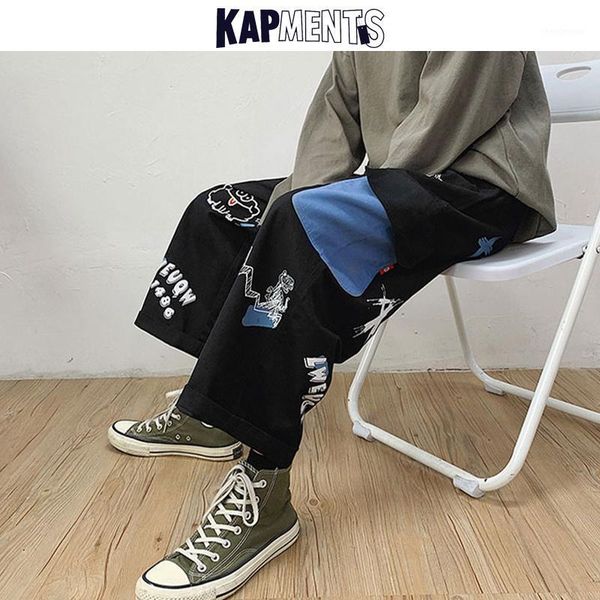 men side pocket patchwork cargo pants 2021 overalls mens streetwear wide leg joggers male korean harem plus size men's, Black
men side pocket patchwork cargo pants 2021 overalls mens streetwear wide leg joggers male korean harem plus size men's, Black