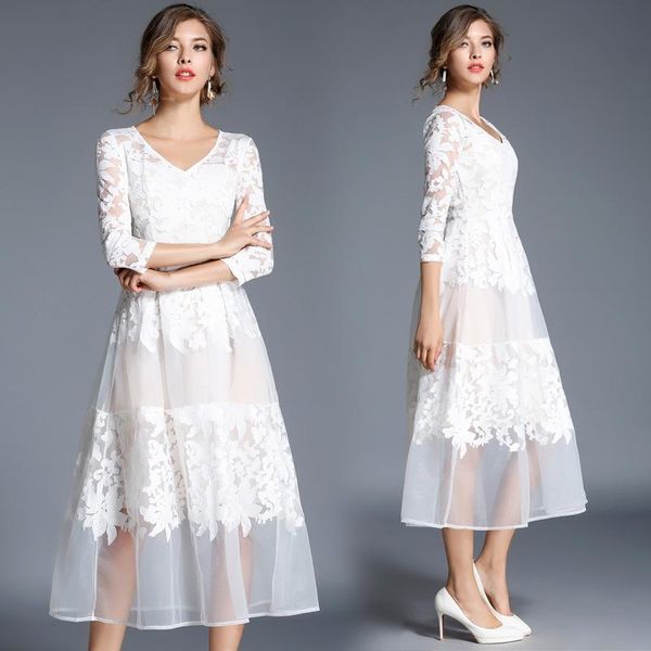 casual dresses arrival 2021 spring women hollow lace embroidery floral lady classic long dress european retro style 609, Black;gray
casual dresses arrival 2021 spring women hollow lace embroidery floral lady classic long dress european retro style 609, Black;gray