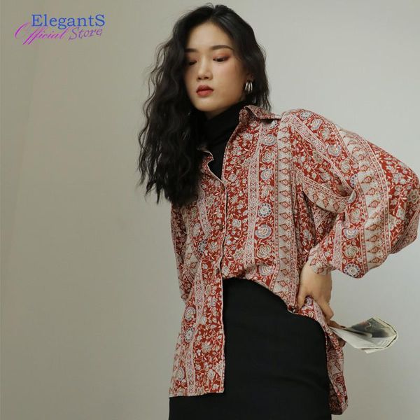 women's blouses & shirts 2021 vintage floral women long sleeved button up shirt fashion lady lantern sleeve female korean clothes, White
women's blouses & shirts 2021 vintage floral women long sleeved button up shirt fashion lady lantern sleeve female korean clothes, White