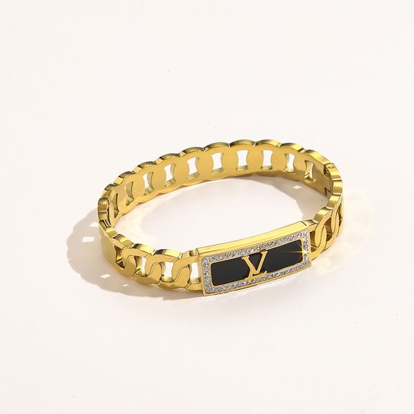 bangles bracelet fashion stainless steel l home donkey letter titanium acetic acid board rhinestone hollow out small fragrance, Black
bangles bracelet fashion stainless steel l home donkey letter titanium acetic acid board rhinestone hollow out small fragrance, Black