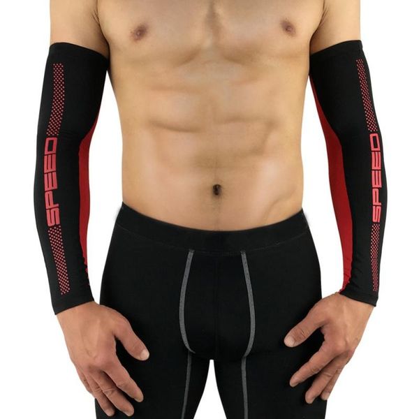 pair breathable arm sleeves sports riding cycling warmers cover uv protection resistant lycra ice elbow & knee pads, Black;gray
pair breathable arm sleeves sports riding cycling warmers cover uv protection resistant lycra ice elbow & knee pads, Black;gray