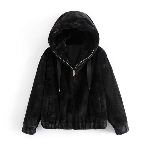 causal women black faux fur coats fashion ladies zipper jackets streetwear female thick hooded outercoat chic girl coat 210928
causal women black faux fur coats fashion ladies zipper jackets streetwear female thick hooded outercoat chic girl coat 210928