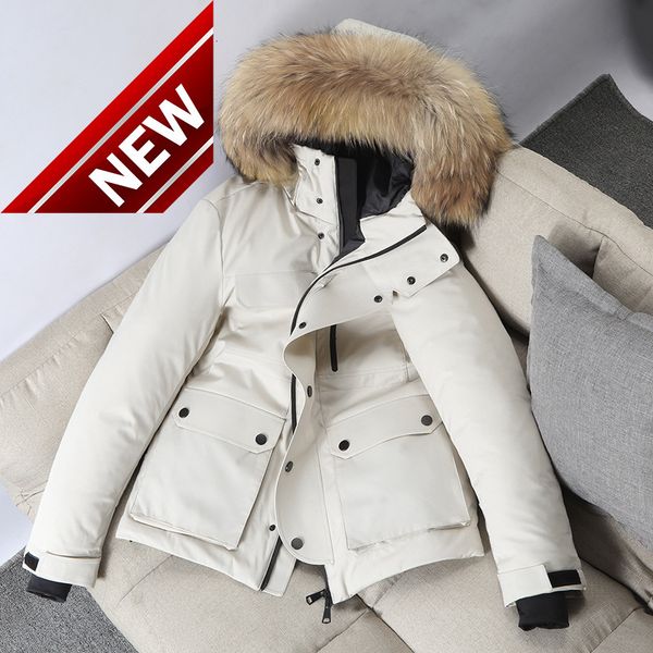 2021 winter mens white duck down coats big fur hood puffer jackets male thick warm fashion collar outerwear parkas, Black
2021 winter mens white duck down coats big fur hood puffer jackets male thick warm fashion collar outerwear parkas, Black