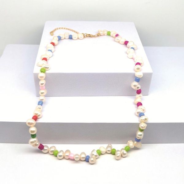 chains fresh baroque freshwater pearl seed bead necklace, Silver
chains fresh baroque freshwater pearl seed bead necklace, Silver