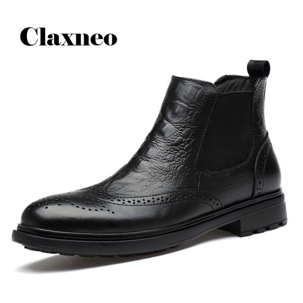 claxneo man winter chelsea boots fur warm male leather shoes design alligator clax men's dress boot genuine leather handmade 211106, Black
claxneo man winter chelsea boots fur warm male leather shoes design alligator clax men's dress boot genuine leather handmade 211106, Black