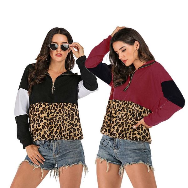 women's hoodies & sweatshirts hoodie womens sweatshirt jumper hooded pullover splice women autumn winter o-neck female leopard print, Black
women's hoodies & sweatshirts hoodie womens sweatshirt jumper hooded pullover splice women autumn winter o-neck female leopard print, Black