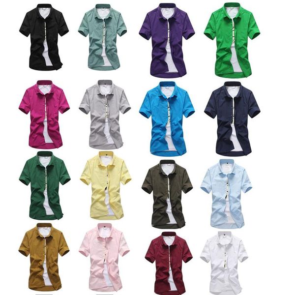 summer men's shirt men cotton short sleeves dress turn-down collar cardigan clothes casual shirts, White;black
summer men's shirt men cotton short sleeves dress turn-down collar cardigan clothes casual shirts, White;black