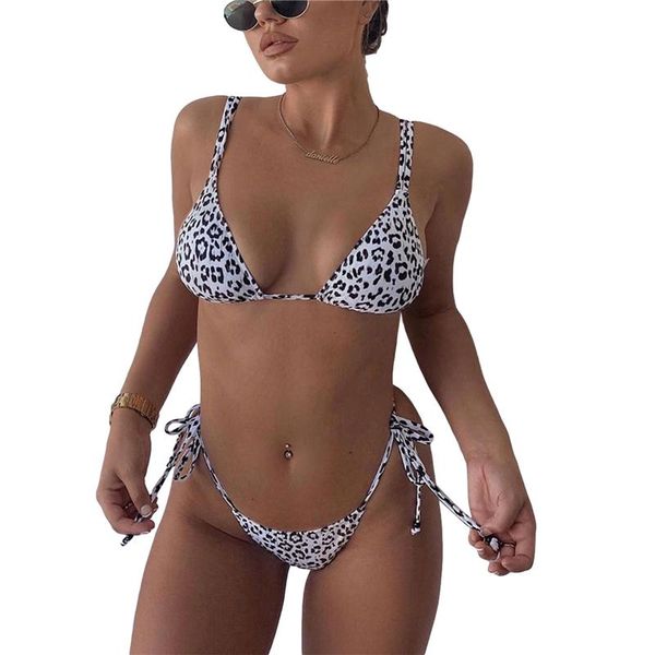 women's swimwear xingqing women leopard bikini sets triangle tie up bra ruffle high cut swim suit brazilian bathing suits womens, White;black
women's swimwear xingqing women leopard bikini sets triangle tie up bra ruffle high cut swim suit brazilian bathing suits womens, White;black
