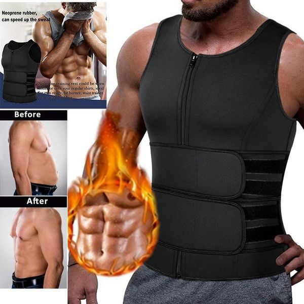 waist support men's sauna suit trainer fitness sweat shirt slimming body shaper vest workout tank gym clothes fajas para hombre, Black;gray
waist support men's sauna suit trainer fitness sweat shirt slimming body shaper vest workout tank gym clothes fajas para hombre, Black;gray