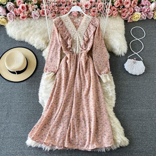 casual dresses uulutonica autumn women elegant fashion a-line print full ruffles mid-calf lantern sleeve empire v-neck chiffon dress, Black;gray
casual dresses uulutonica autumn women elegant fashion a-line print full ruffles mid-calf lantern sleeve empire v-neck chiffon dress, Black;gray