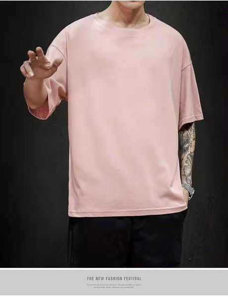 men's t-shirts t-shirt short sleeve logo solid color web celebrity ins super trends loose big size fat half bottoms, White;black
men's t-shirts t-shirt short sleeve logo solid color web celebrity ins super trends loose big size fat half bottoms, White;black