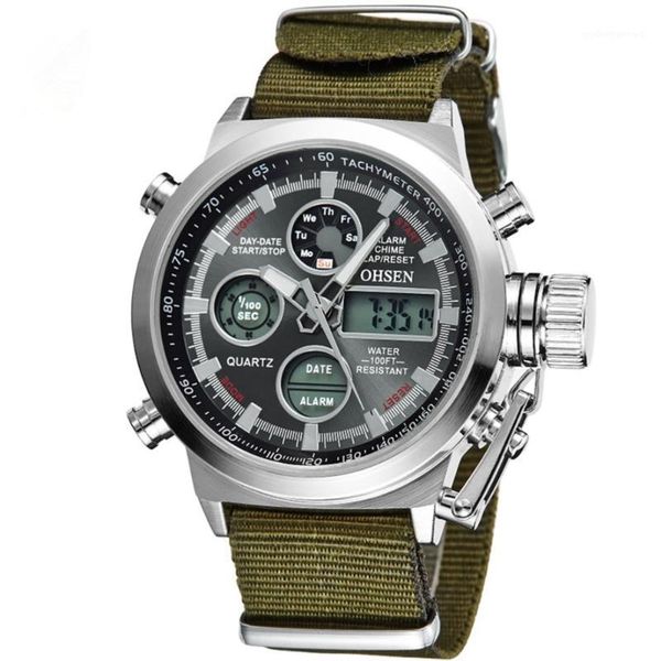 men watch outdoor sports military mountaineering double display clock,digital wristband canvas timer,casual multi-function wristwatches, Slivery;brown
men watch outdoor sports military mountaineering double display clock,digital wristband canvas timer,casual multi-function wristwatches, Slivery;brown