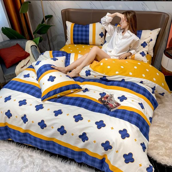 bedding sets light luxury style pure cotton small fresh suit full duvet cover home textile four-piece soft fabric kit
bedding sets light luxury style pure cotton small fresh suit full duvet cover home textile four-piece soft fabric kit