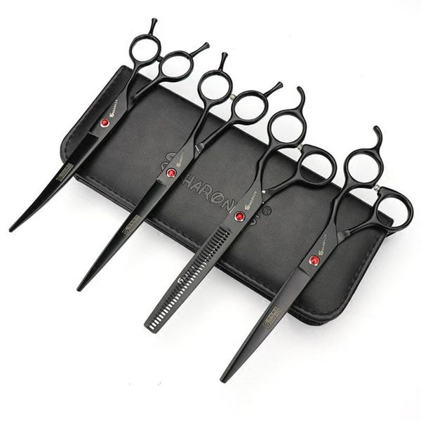 inch black dragon professional scissors for pets dog grooming kit stainless steel straight thinning curved haircuts hair
inch black dragon professional scissors for pets dog grooming kit stainless steel straight thinning curved haircuts hair