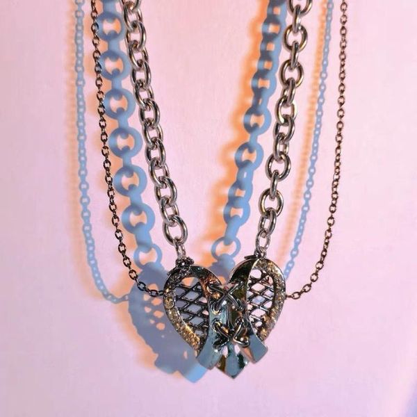 pendant necklaces 2021 vintage gothic heart necklace for women fashion metal chain female korean jewelry, Silver
pendant necklaces 2021 vintage gothic heart necklace for women fashion metal chain female korean jewelry, Silver