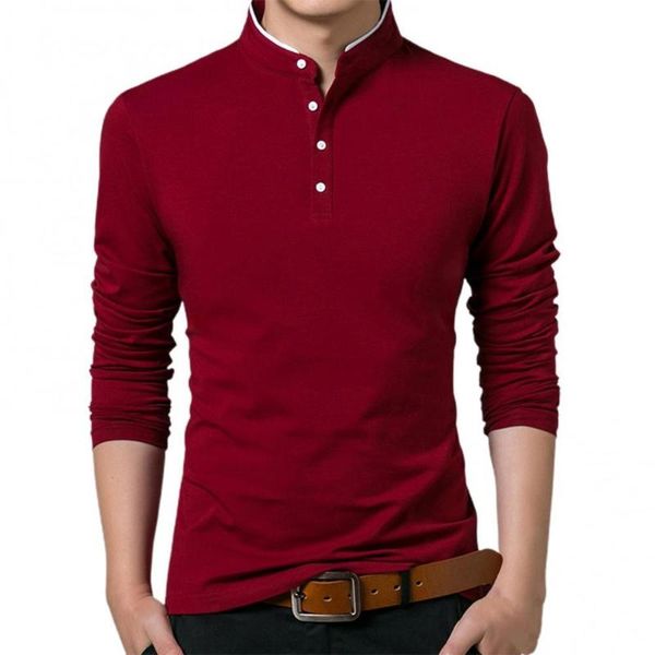 men autumn solid color long sleeve stand collar base t-shirt buttons sweatshirt men's clothing 2021 ropa hombre t-shirts, White;black
men autumn solid color long sleeve stand collar base t-shirt buttons sweatshirt men's clothing 2021 ropa hombre t-shirts, White;black