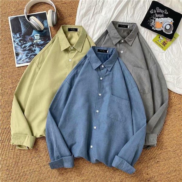 men's casual shirts spring cotton shirt fashion retro streetwear korean loose long-sleeved men -3xl 2022, White;black
men's casual shirts spring cotton shirt fashion retro streetwear korean loose long-sleeved men -3xl 2022, White;black