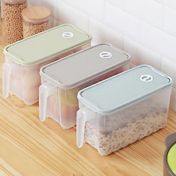 storage bottles & jars multifunctional household food box with handles kitchen supplies transparent refrigerator crisper
storage bottles & jars multifunctional household food box with handles kitchen supplies transparent refrigerator crisper