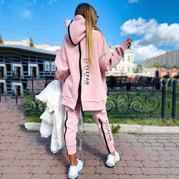 ladies suit back zipper hoodie + pants spring autumn alphabet sportswear pullover hip-hop casual running 2 piece women set women's two, White
ladies suit back zipper hoodie + pants spring autumn alphabet sportswear pullover hip-hop casual running 2 piece women set women's two, White