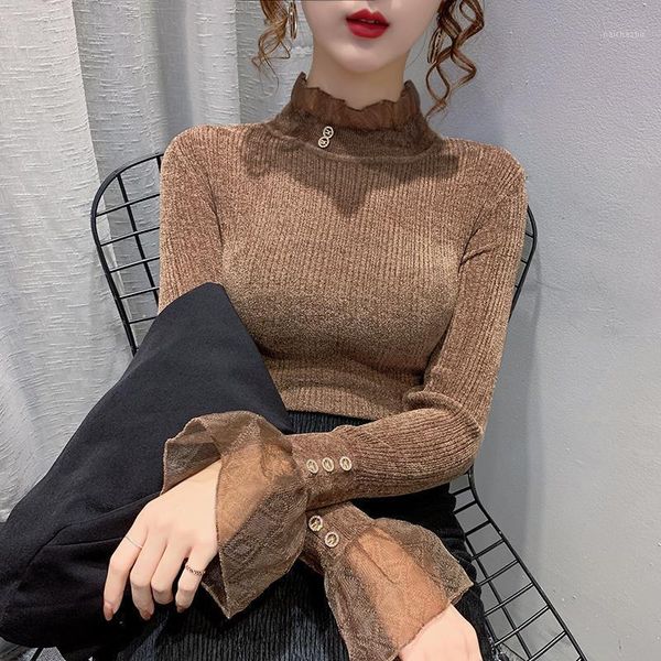 women's sweaters black lace bottoming shirt autumn and winter western style half-high collar inner sweater wild chenille tide, White;black
women's sweaters black lace bottoming shirt autumn and winter western style half-high collar inner sweater wild chenille tide, White;black