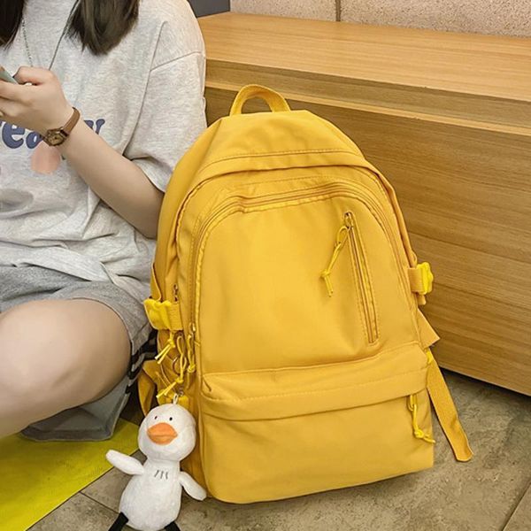 backpack diehe simple solid color female trend waterproof nylon women casual school bag for teenage girls shoulder
backpack diehe simple solid color female trend waterproof nylon women casual school bag for teenage girls shoulder