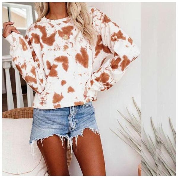 women's hoodies & sweatshirts tie-dye long-sleeved crew neck pullovers for girls fashion high street autumn winter clothes sudaderas, Black
women's hoodies & sweatshirts tie-dye long-sleeved crew neck pullovers for girls fashion high street autumn winter clothes sudaderas, Black