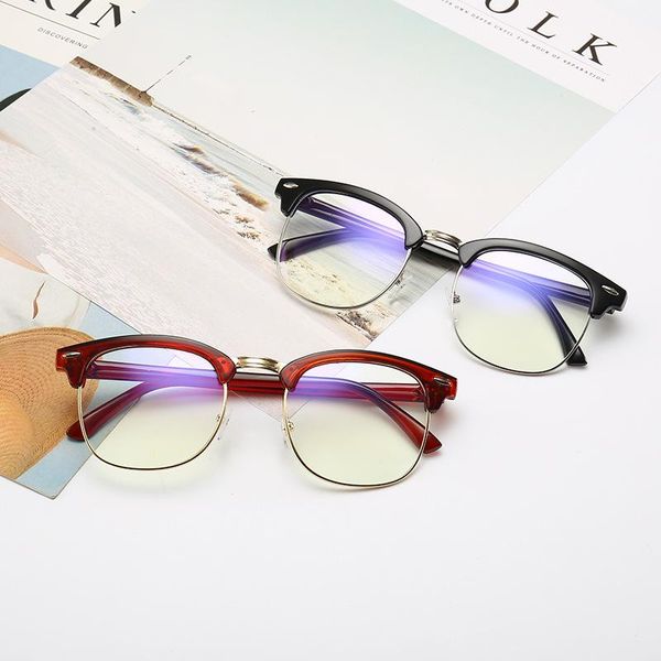 fashion sunglasses frames 2021 veshion est alloy flat mirror glasses frame half retro anti-blue ultraviolet, Black
fashion sunglasses frames 2021 veshion est alloy flat mirror glasses frame half retro anti-blue ultraviolet, Black