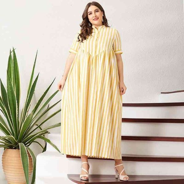 casual dresses mai&fun summer women yellow striped long button short-sleeve maxi plus size loose fat large es 9vkx, Black;gray
casual dresses mai&fun summer women yellow striped long button short-sleeve maxi plus size loose fat large es 9vkx, Black;gray