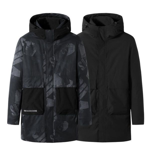 men's down & parkas 2021 winter plus size medium and long stand collar cotton padded clothes warm, Black
men's down & parkas 2021 winter plus size medium and long stand collar cotton padded clothes warm, Black