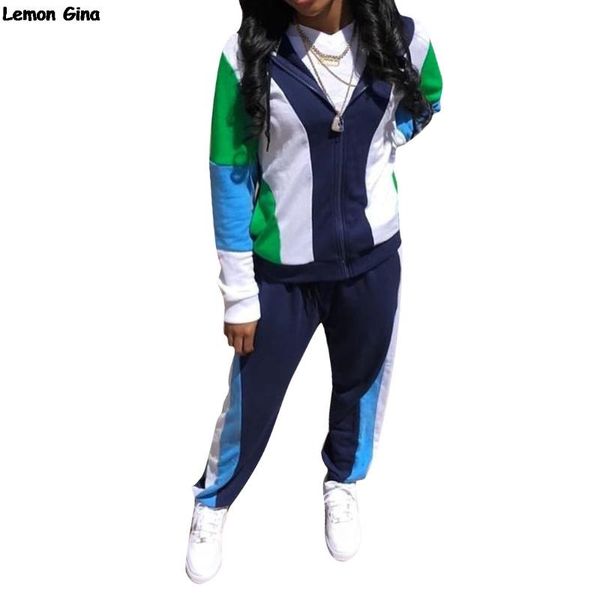 women's two piece pants sports tracksuit patchwork zip open sweatshirts pencil long pieces sets casual suits outfits overall j6043, White
women's two piece pants sports tracksuit patchwork zip open sweatshirts pencil long pieces sets casual suits outfits overall j6043, White
