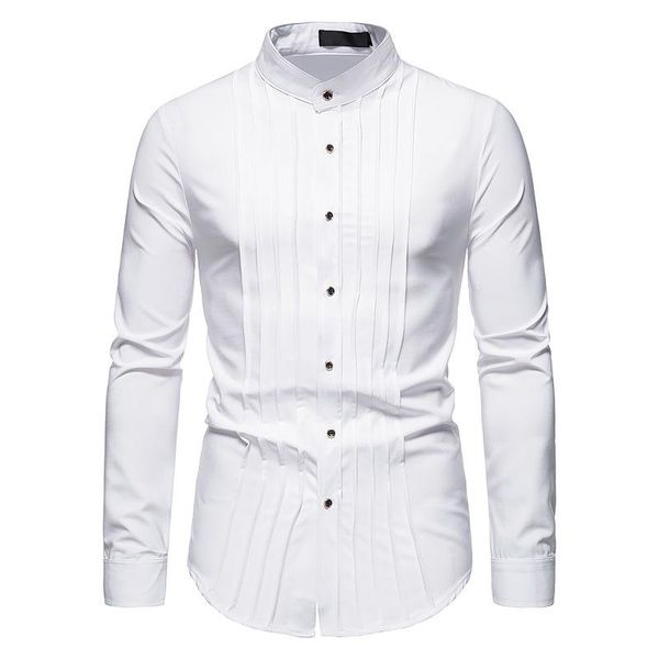men's casual shirts parklees 2021 autumn henley for men bridegroom wedding formal slim fit long sleeve shirt pleats tuxedo vintage clot, White;black
men's casual shirts parklees 2021 autumn henley for men bridegroom wedding formal slim fit long sleeve shirt pleats tuxedo vintage clot, White;black