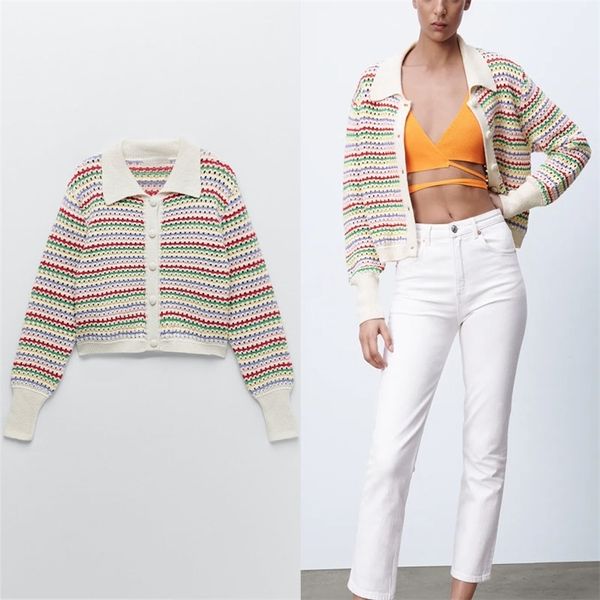 striped knit cardigan sweater women long sleeve elegant spring knitted female chic front button vintage sweaters 210524, White
striped knit cardigan sweater women long sleeve elegant spring knitted female chic front button vintage sweaters 210524, White