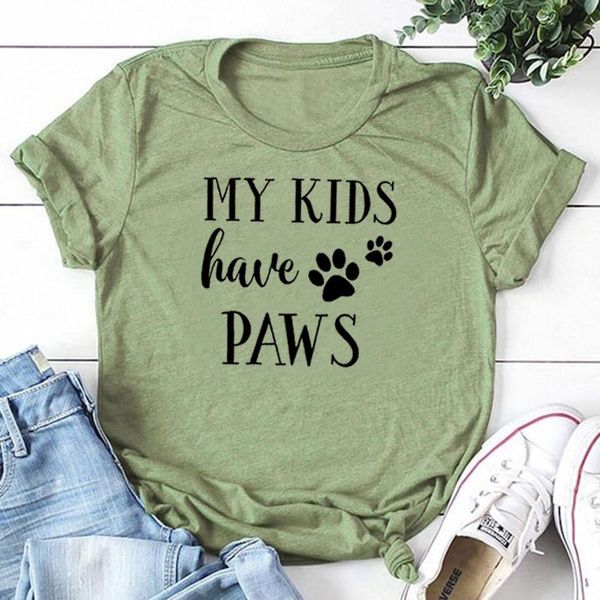 women's t-shirt my kids have paws mom cotton women tshirt funny letter print short sleeve kawaii casual mama shirt girl o neck mother t, White
women's t-shirt my kids have paws mom cotton women tshirt funny letter print short sleeve kawaii casual mama shirt girl o neck mother t, White