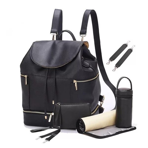 leather baby diaper bag backpack travel nappy bags pad+insulation straps changing bag+purse +
leather baby diaper bag backpack travel nappy bags pad+insulation straps changing bag+purse +