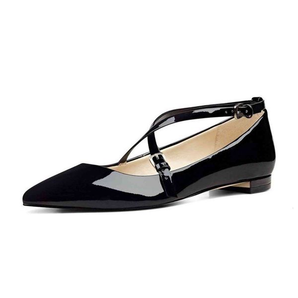 dress shoes lovirs pointede toe criss cross strap classic ballet flats slip on patent leather pointed casual leisure lf57, Black
dress shoes lovirs pointede toe criss cross strap classic ballet flats slip on patent leather pointed casual leisure lf57, Black