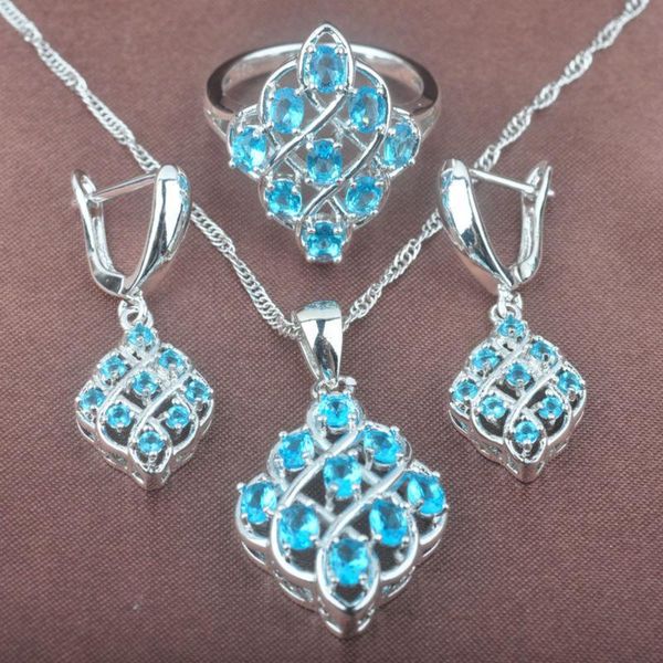 earrings & necklace unique sky blue stone cubic zirconia women's silver plated jewelry sets pendant rings tz064
earrings & necklace unique sky blue stone cubic zirconia women's silver plated jewelry sets pendant rings tz064