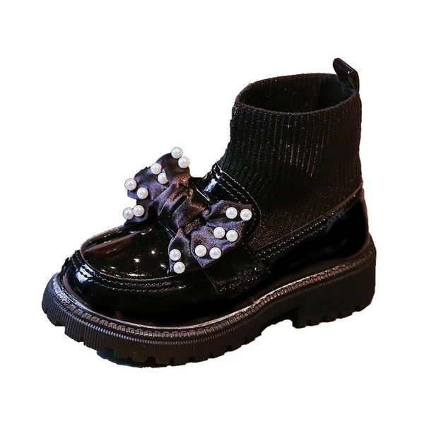 boots 2021 child school uniform dress thick bottom shoe 26-36kids slip-on shoes girl knit ankle patent leather pearl bowknot, Black;grey
boots 2021 child school uniform dress thick bottom shoe 26-36kids slip-on shoes girl knit ankle patent leather pearl bowknot, Black;grey