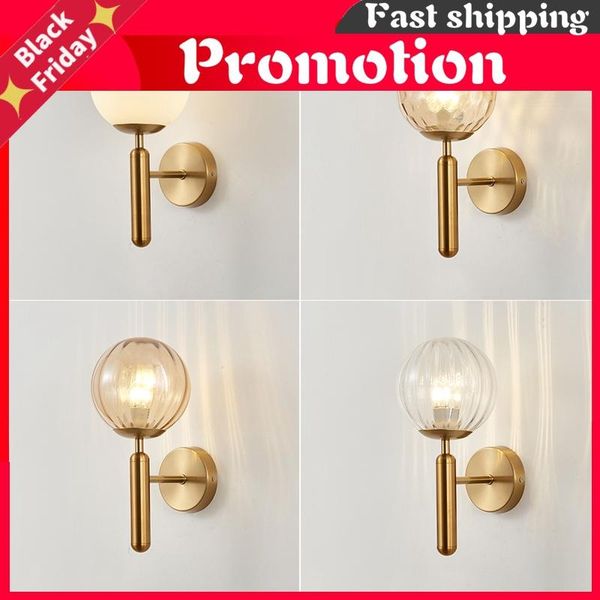 wall lamps modern indoor lamp nordic bedroom gold black glass bedside lighted interior led lights decoration for ac85~260v
wall lamps modern indoor lamp nordic bedroom gold black glass bedside lighted interior led lights decoration for ac85~260v