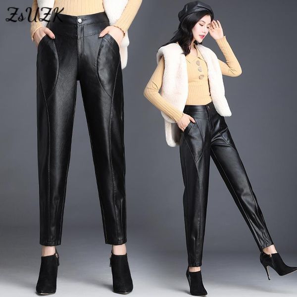 women's pants & capris pu leather harem for women streetwear hip hop punk motorcycle high waist loose casual fashion black trousers fem, Black;white
women's pants & capris pu leather harem for women streetwear hip hop punk motorcycle high waist loose casual fashion black trousers fem, Black;white