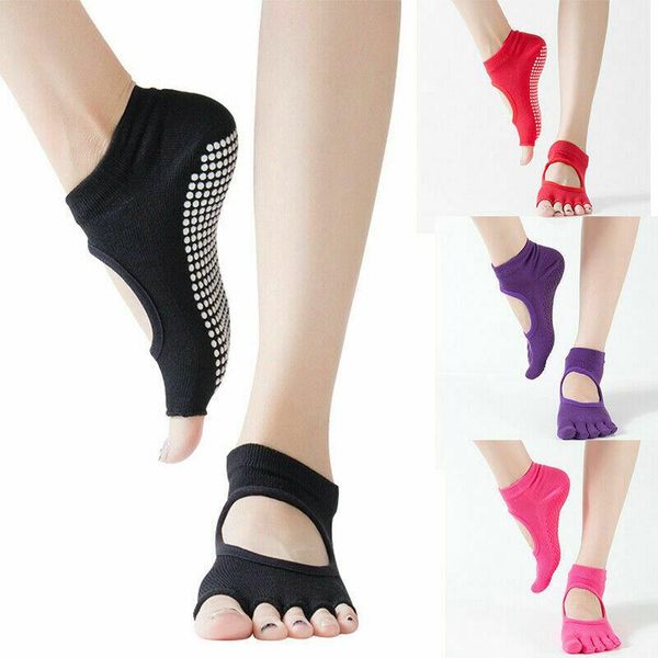 sports socks yoga women non slip skid grips pilates fitness ballet exercise gym barre breathable dance, Black
sports socks yoga women non slip skid grips pilates fitness ballet exercise gym barre breathable dance, Black