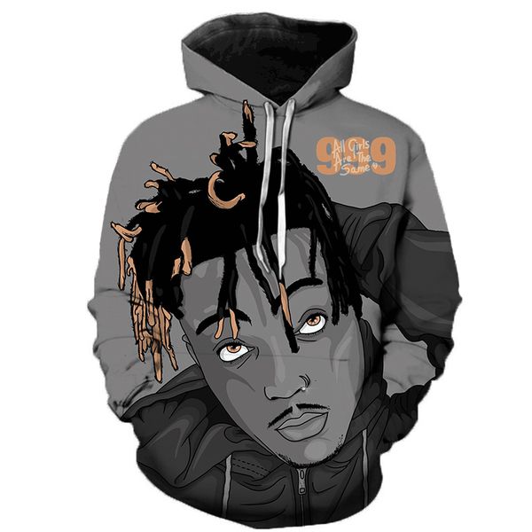 men's hoodies & sweatshirts est rapper juice wrld 3d printed hooded memorial pullover men women hip hop casual oversized 2lqg, Black
men's hoodies & sweatshirts est rapper juice wrld 3d printed hooded memorial pullover men women hip hop casual oversized 2lqg, Black