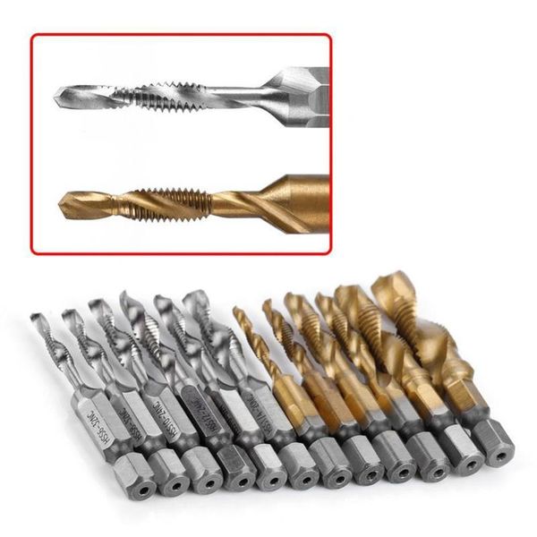 12pcs hex shank lathe screw thread tap set home metric inch multifunctional drill bits m3-m10 rustproof hss high hardness tool hand tools
12pcs hex shank lathe screw thread tap set home metric inch multifunctional drill bits m3-m10 rustproof hss high hardness tool hand tools