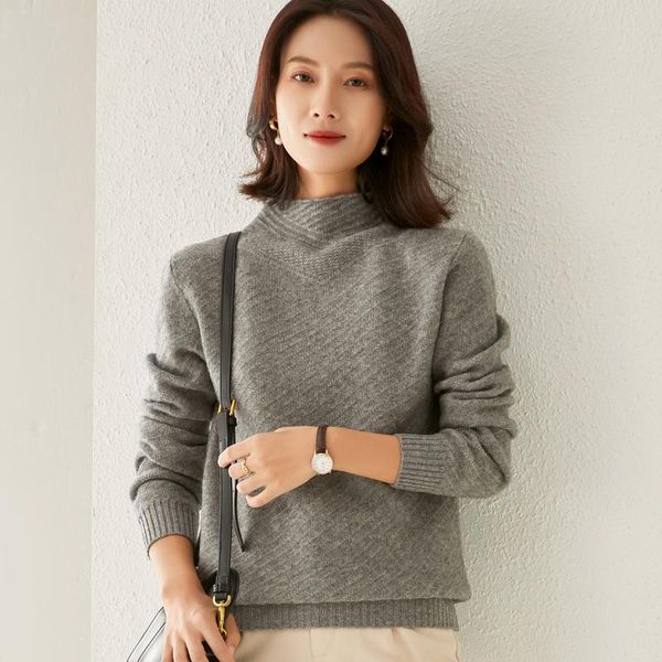 women's sweaters beliarst 2021 half high collar pure wool sweater women thickened fashion short paragraph hedging knitted warm, White;black
women's sweaters beliarst 2021 half high collar pure wool sweater women thickened fashion short paragraph hedging knitted warm, White;black