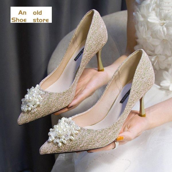 woman gold silver summer sandals drop shoes elegant ladies pointed toe pearl pumps women thin high heels wedding party dress, Black
woman gold silver summer sandals drop shoes elegant ladies pointed toe pearl pumps women thin high heels wedding party dress, Black