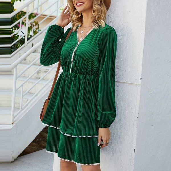 casual dresses women fashion v-neck solid color print loose panel long sleeve dress lightweight soft spring, Black;gray
casual dresses women fashion v-neck solid color print loose panel long sleeve dress lightweight soft spring, Black;gray