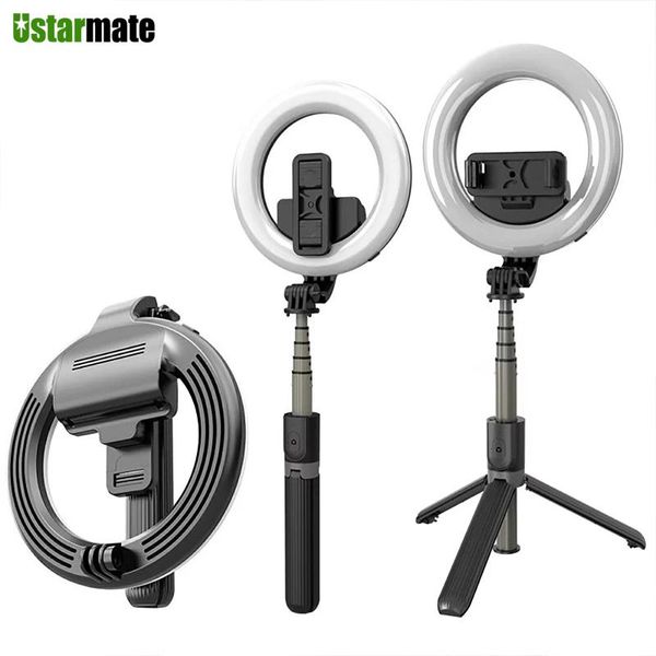 selfie monopods 4 in 1 wireless bluetooth stick remote shutter tripod with 5inch led ring pography light foldable handheld for 
selfie monopods 4 in 1 wireless bluetooth stick remote shutter tripod with 5inch led ring pography light foldable handheld for