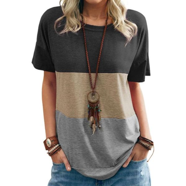 women's t-shirt print t-shirts women summer 2021 graphic tees contrasting stitching round neck loose shirts for woman tshirts harajuku, White
women's t-shirt print t-shirts women summer 2021 graphic tees contrasting stitching round neck loose shirts for woman tshirts harajuku, White