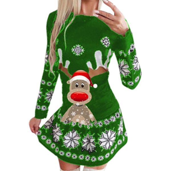 casual dresses women's autumn and winter slim knit dress long-sleeved round neck christmas printed snowflake party vestido, Black;gray
casual dresses women's autumn and winter slim knit dress long-sleeved round neck christmas printed snowflake party vestido, Black;gray