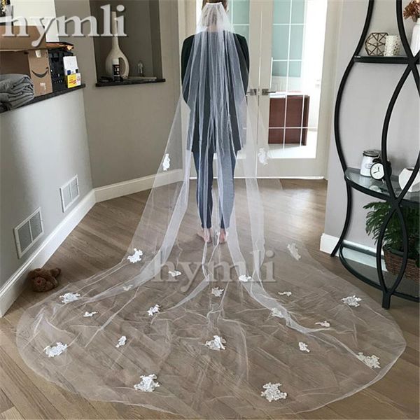 bridal veils one tier lace applique wedding veil 3m white ivory long with metal comb, Black
bridal veils one tier lace applique wedding veil 3m white ivory long with metal comb, Black