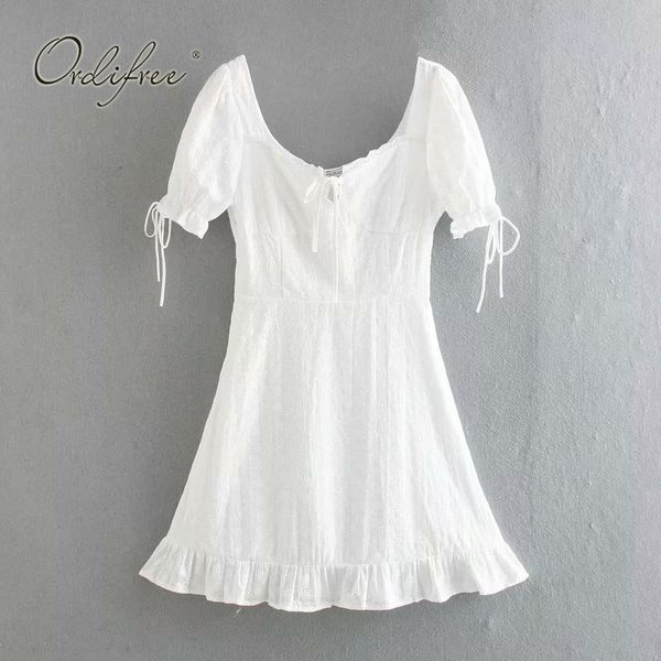 summer sweet women white short backless lace up ruffle elegant party mini dress 210415, Black;gray
summer sweet women white short backless lace up ruffle elegant party mini dress 210415, Black;gray